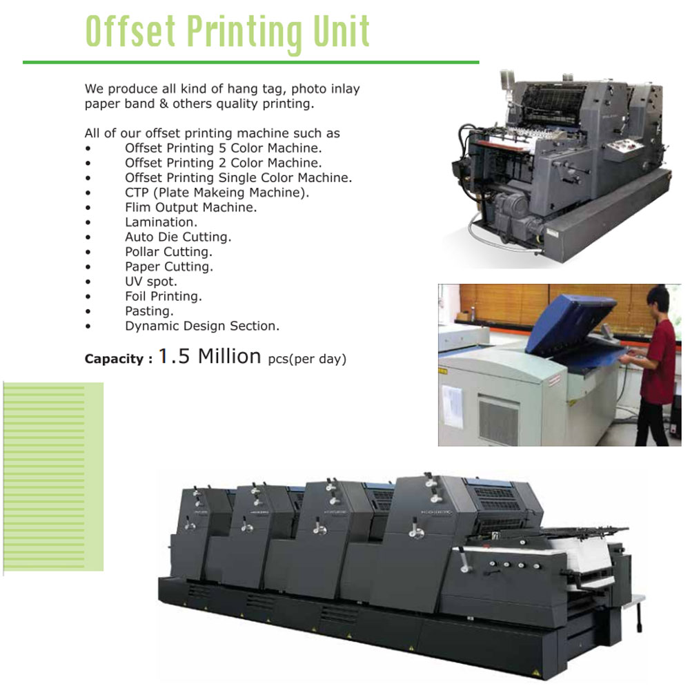 Offset Printing Unit THE UNITER LTD.